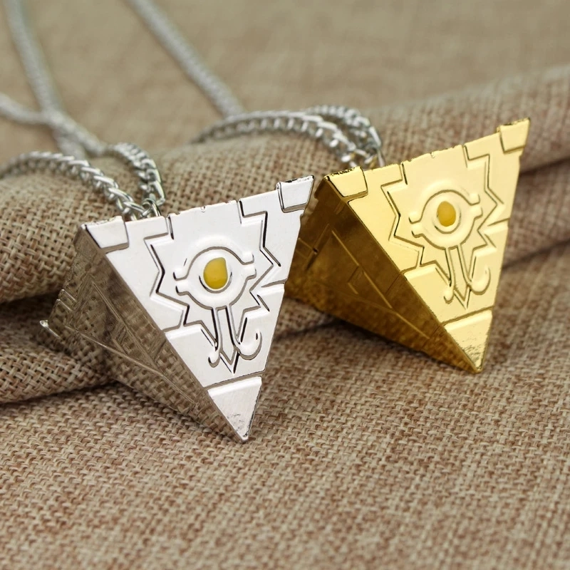 Anime Yu-Gi-Oh Necklace Yugi Muto Big Size 3D Shape Custom Zinc Alloy Electroplated Pendant