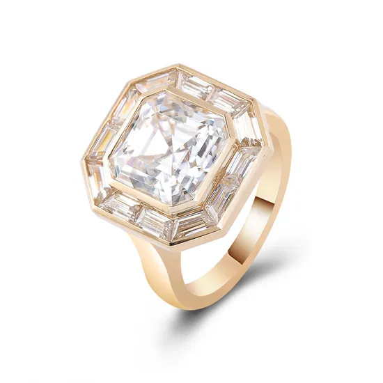 DiamondX Customize 14K Gold Diamond Ring Semi Mount Lab Diamond Engagement Ring Pre-Setting Wedding Band